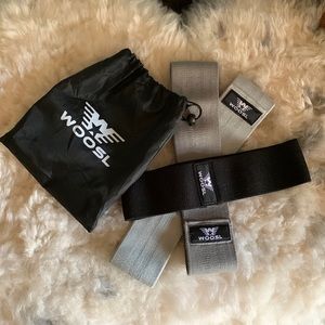 Woosl resistance bandd set of 3. Grey & black
